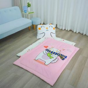 Bộ trải em bé Kitten K-Bedding - Hồng