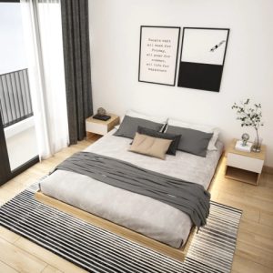 Giường ngủ Tatami đèn led MDF033